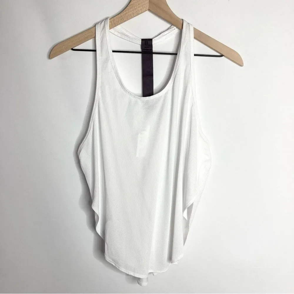 NWT Fabletics White Cashel Logo Back Tank Medium